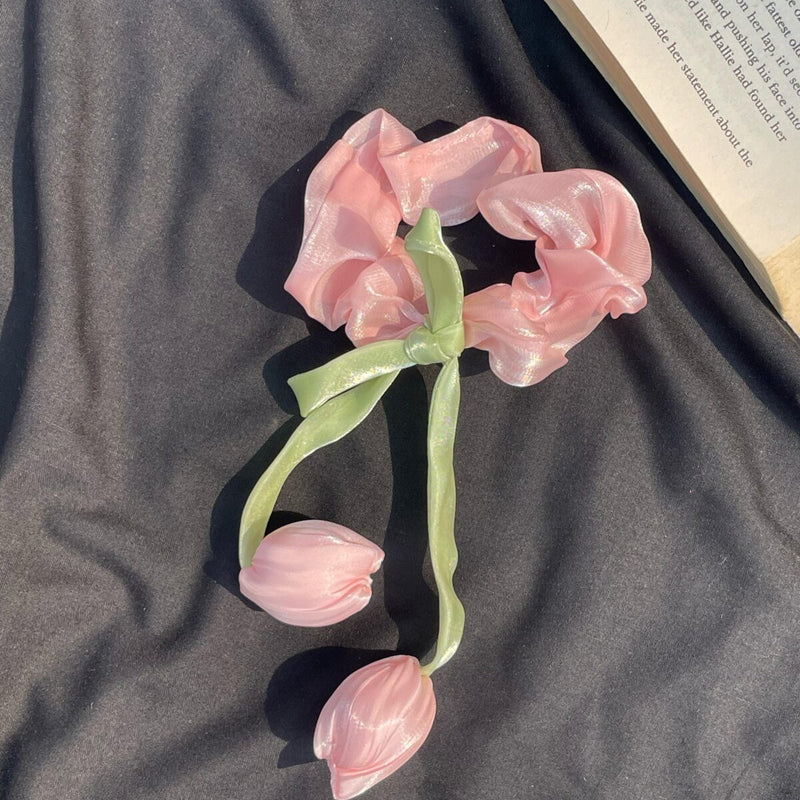 Korean Tulip Scrunchies