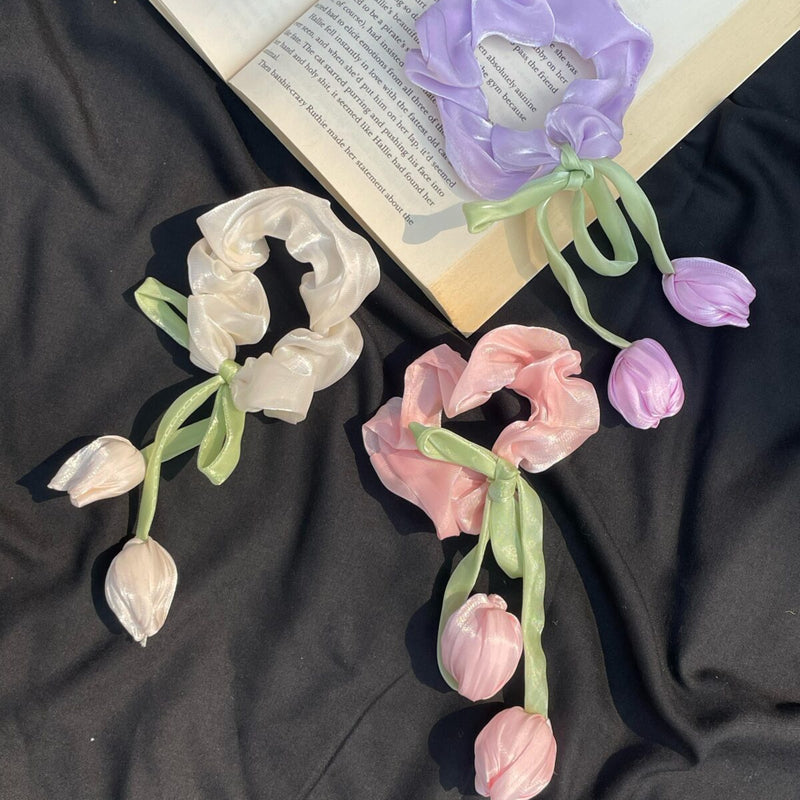 Korean Tulip Scrunchies