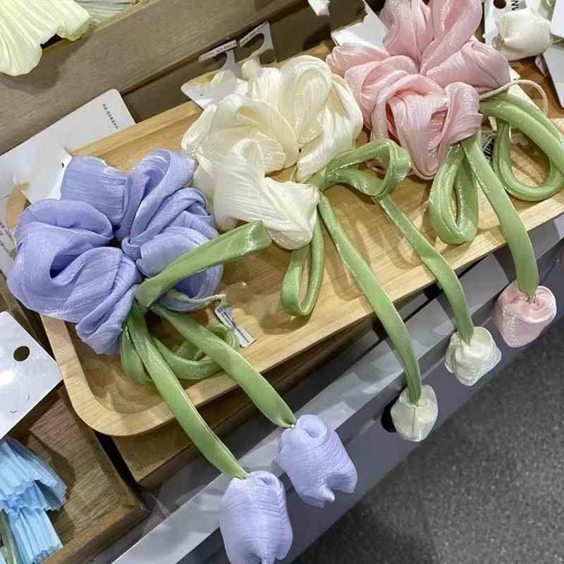 Korean Tulip Scrunchies