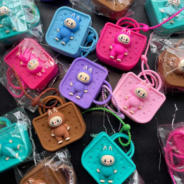 Korean Silicone mini Pouches- Labubu