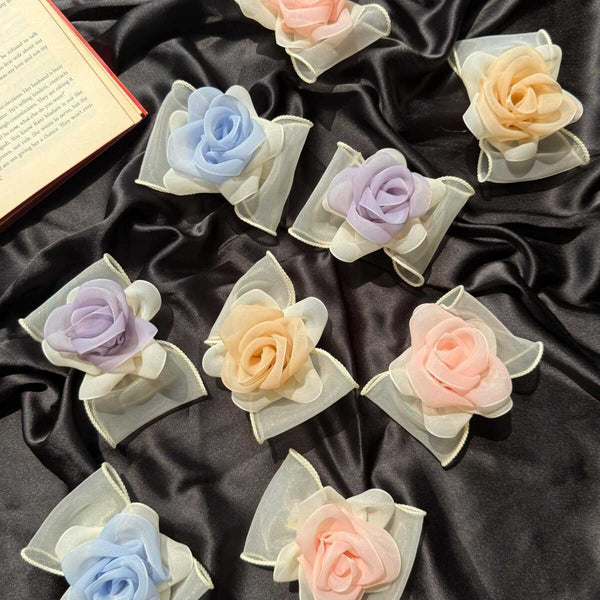 Rose Clip on Bows