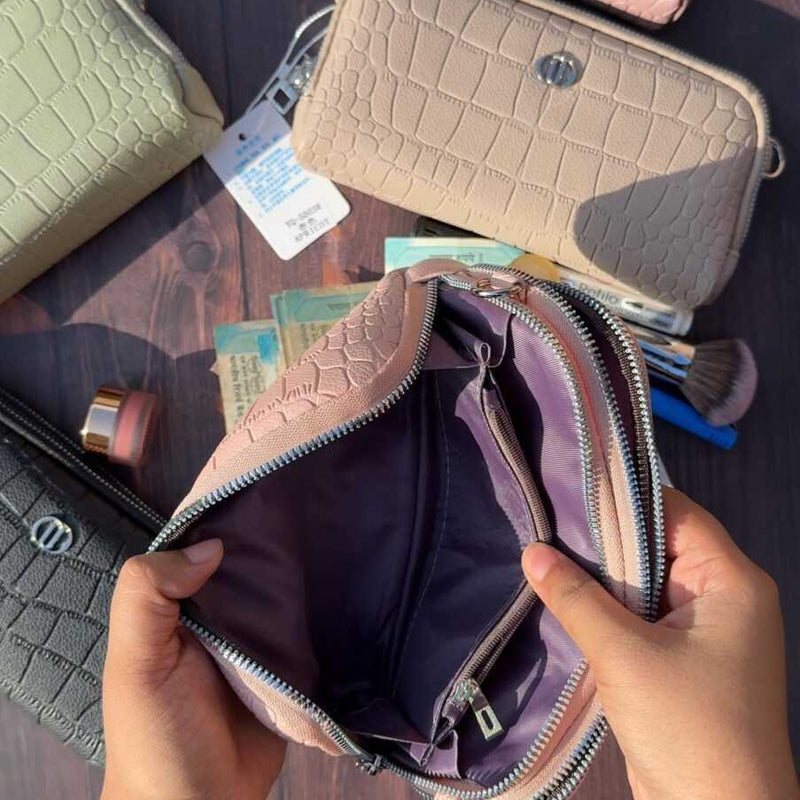 Multi-Compartment Wallet Sling