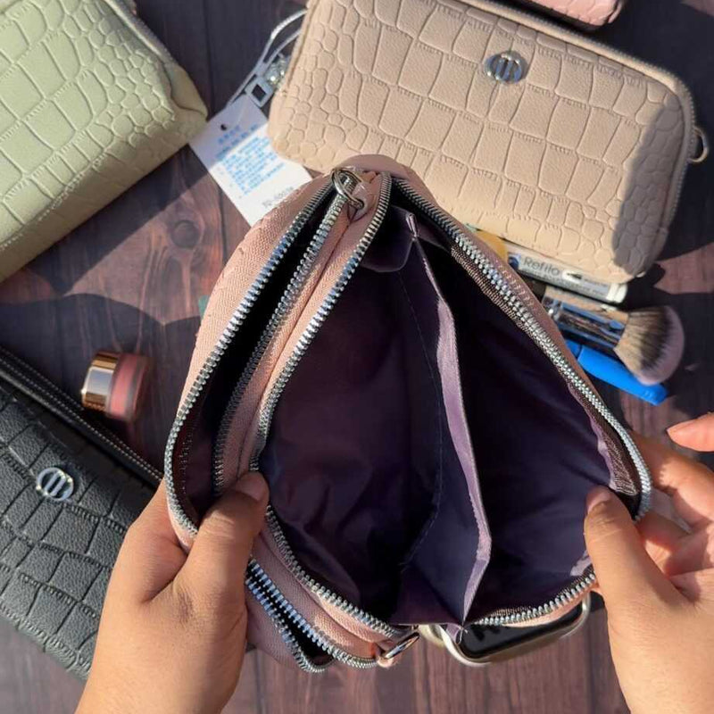 Multi-Compartment Wallet Sling
