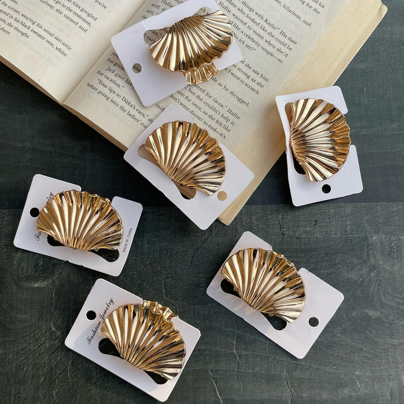 Seashell Medium Anti Tarnish Claw Clip