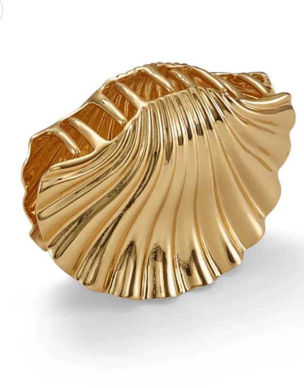 Seashell Medium Anti Tarnish Claw Clip